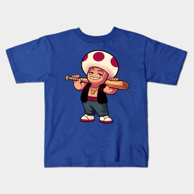 The Mushroom Gang Enforcer Kids T-Shirt by BrunoMota